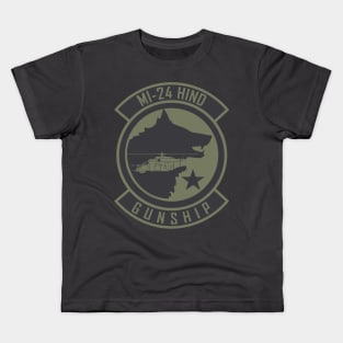 MI-24 Hind Patch (Subdued) Kids T-Shirt